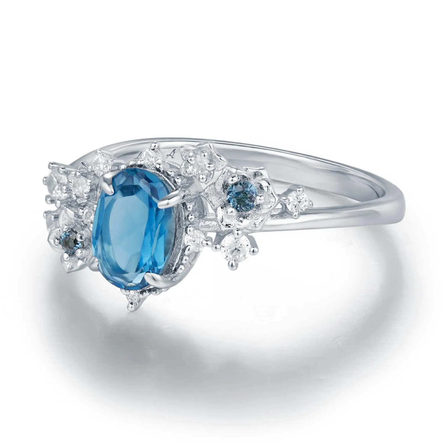 Midnight Veil London Blue Topaz Ring