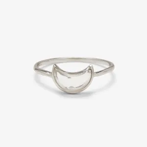 Moonstone Moon Ring