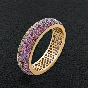 Multi-color Spinel Bangle Bracelet