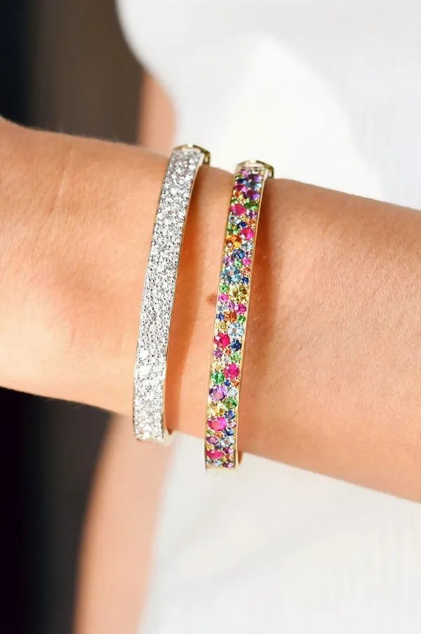 Multi Colored Cluster Bangle