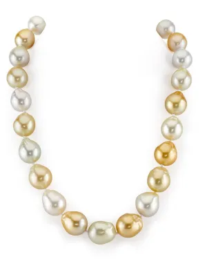 Multicolor South Sea Baroque Pearl Necklace, 13.0-15.0mm