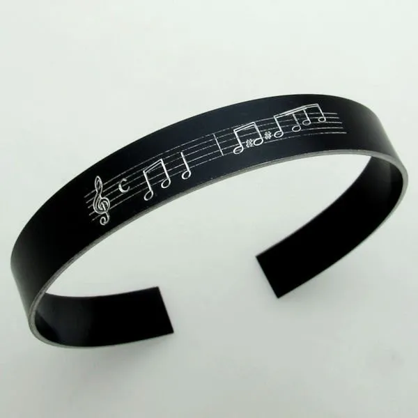 Music Notes Personalized Bracelet - Musician gift