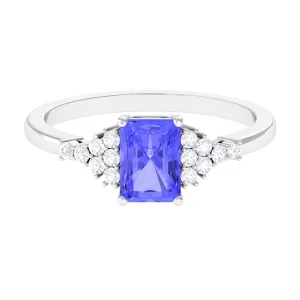 Natural Tanzanite Solitaire Engagement Ring