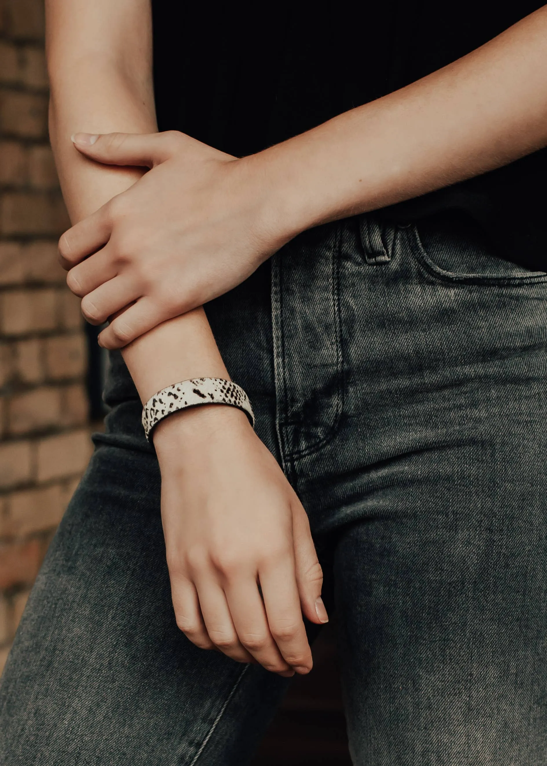 Neutral Animal Print Cuff Bracelet