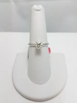 New! Natural Diamond 14k White Gold Engagement Ring