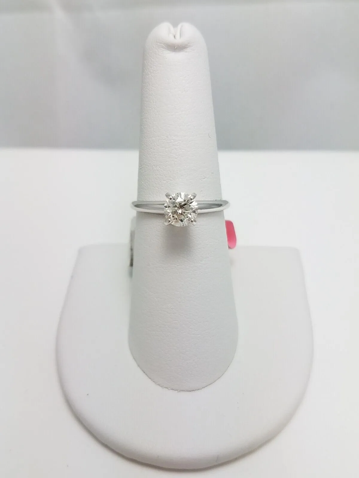 New! Natural Diamond 14k White Gold Engagement Ring