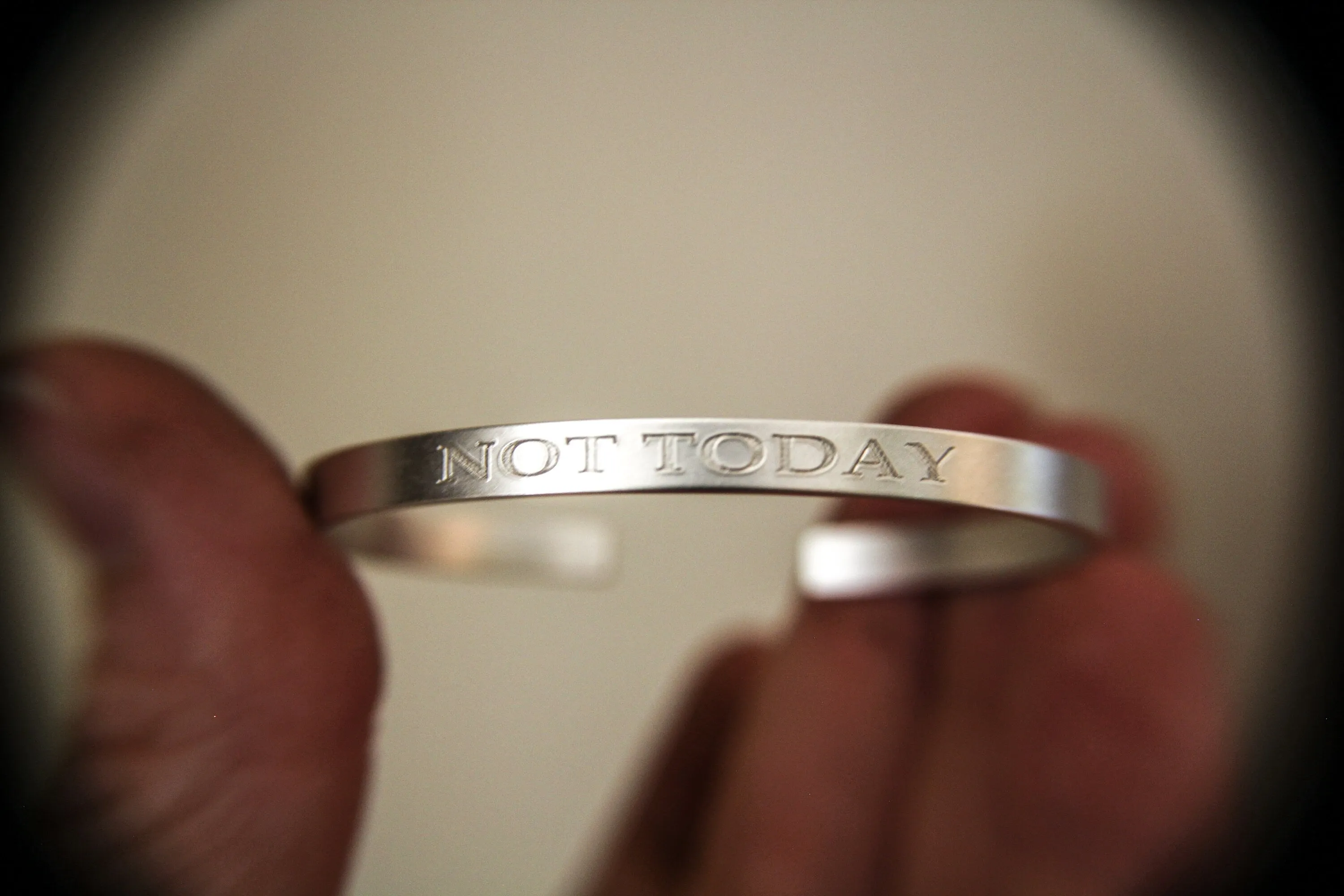 Not Today Bracelet, Not Today Cuff Bracelet, Not Today Cuff, Pastor Gift, Religious Gift, Inspirational Gift, Motivational Cuff, Gift