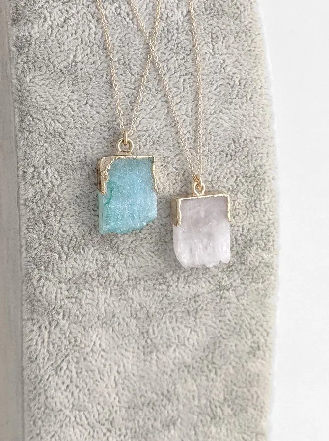 Nuance Geode Slab Necklace