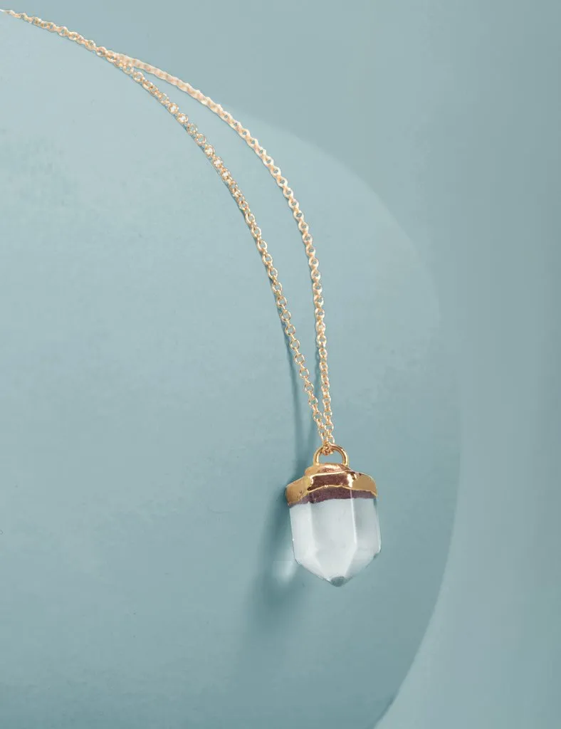 Nuance Mini Quartz Point Necklace