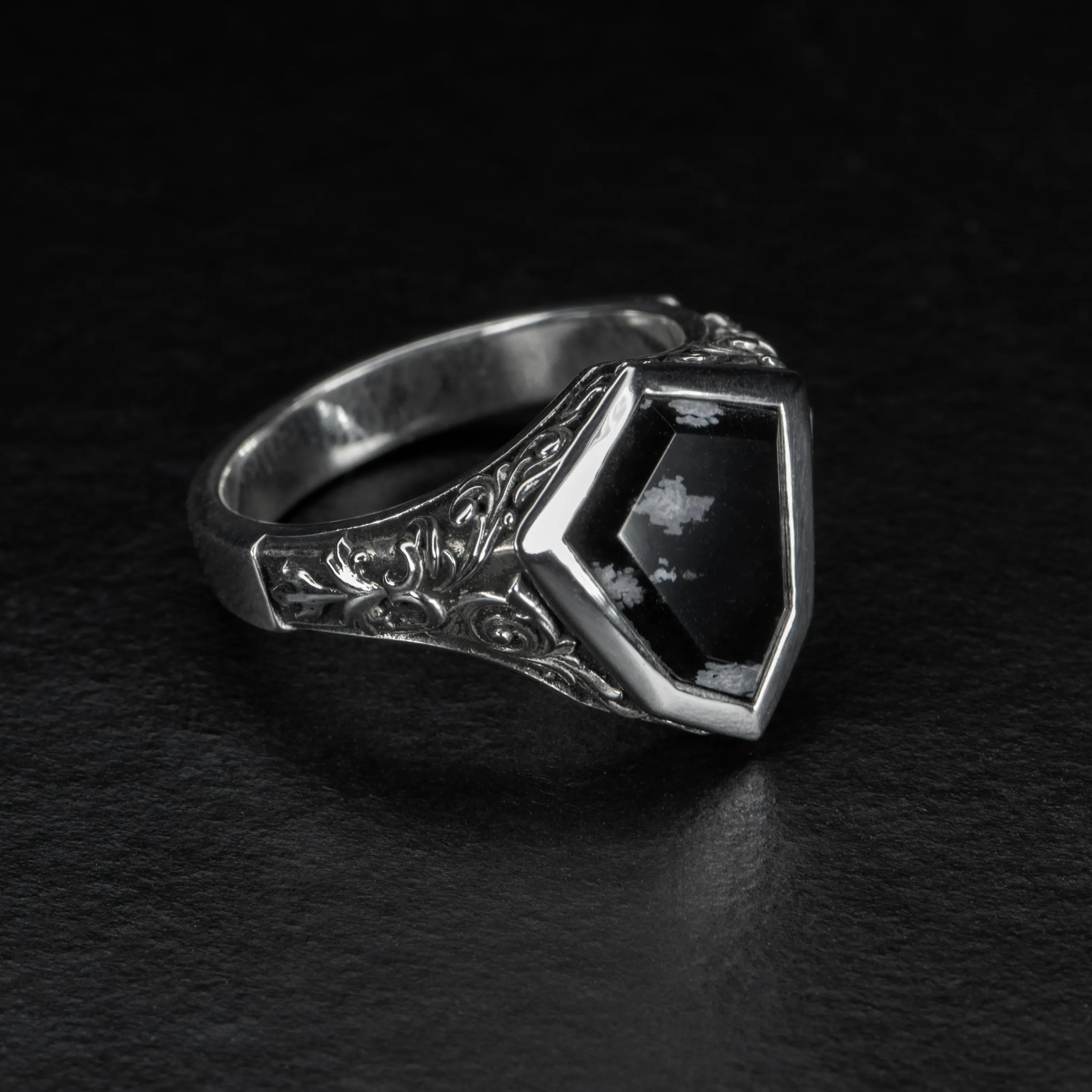 Obsidian Signet Ring - AEGIS