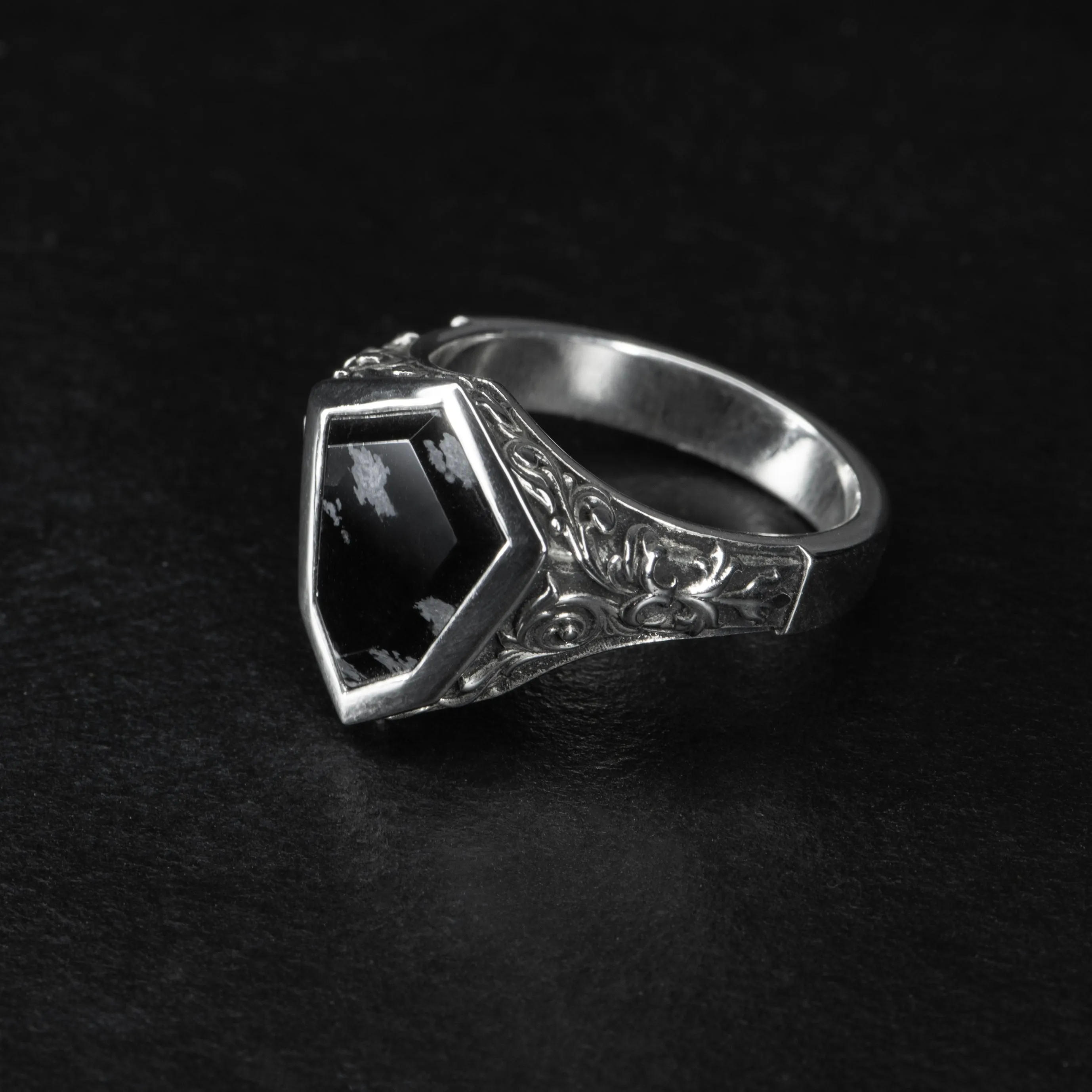 Obsidian Signet Ring - AEGIS