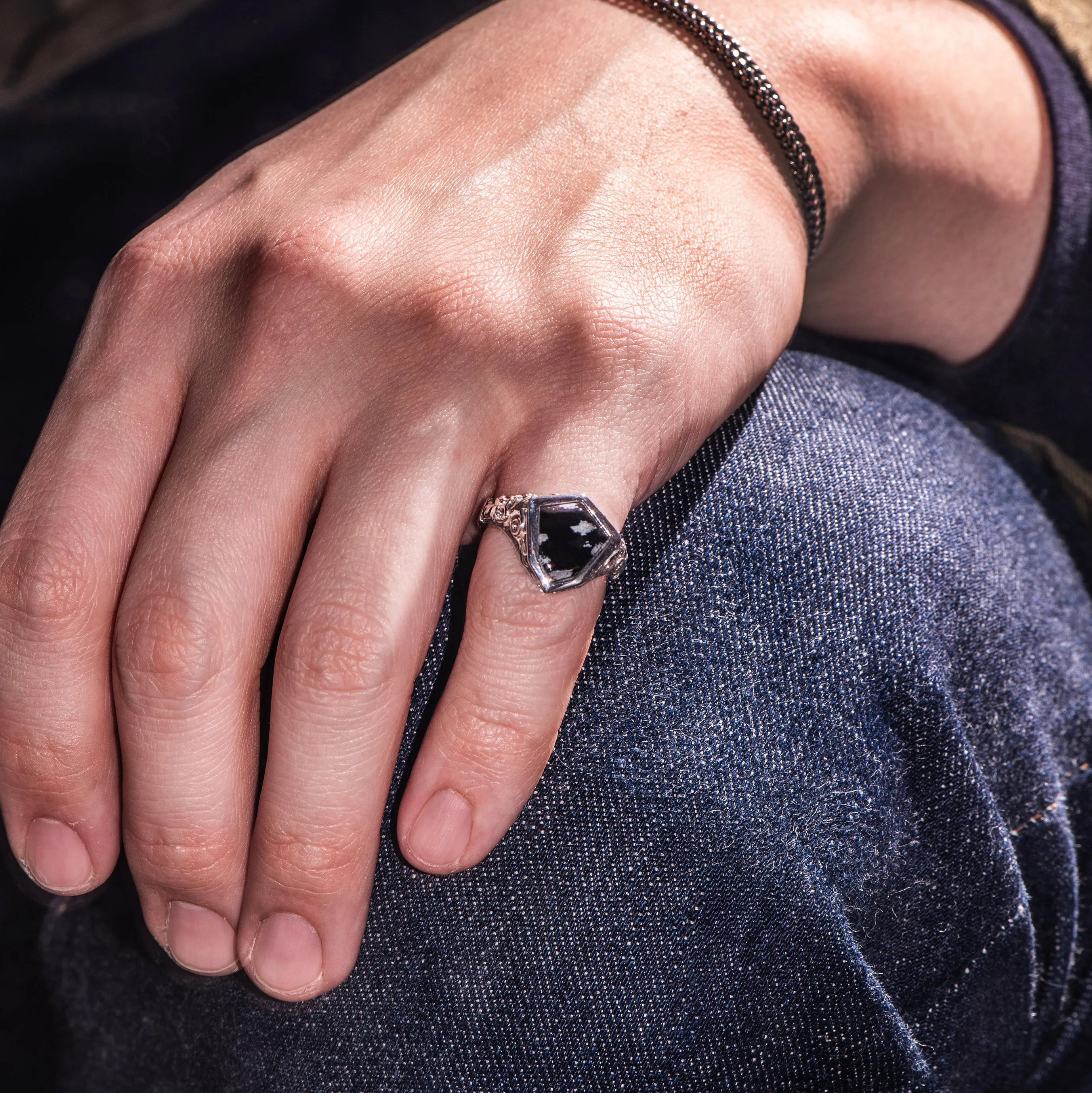 Obsidian Signet Ring - AEGIS