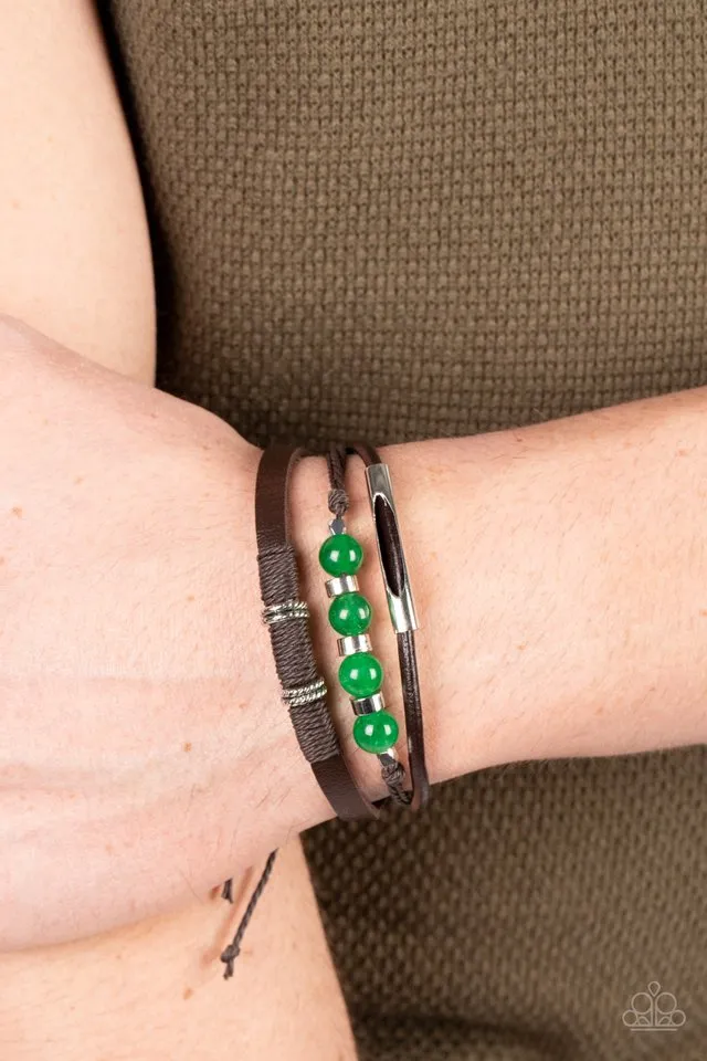 Paparazzi Bracelet ~ Amplified Aloha - Green