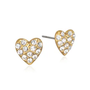 Pavé  Heart Stud Earrings