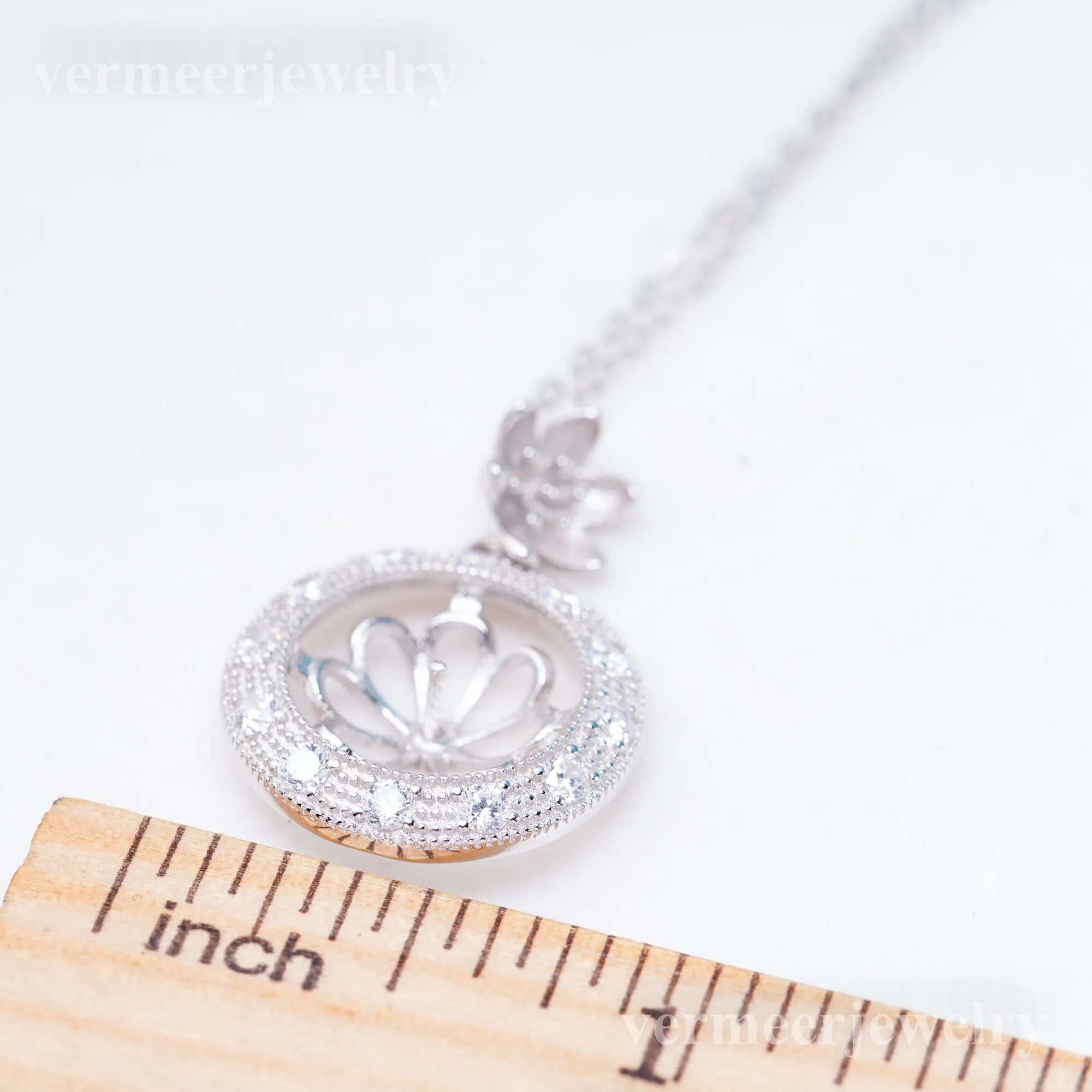 Pe011102 DIY 9-12mm Natural Freshwater pearl pendant accessory 925 sterling silver engagement jewelry necklace for women