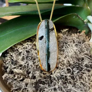 Plumb Gold Original Tourmalinated Quartz Pendant