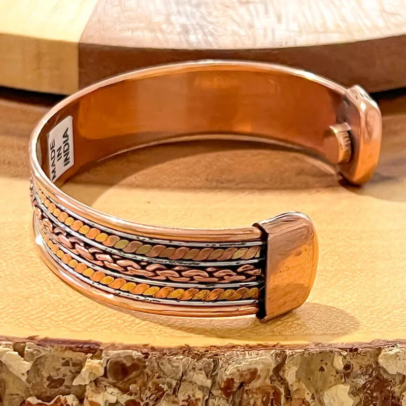 Powerful Copper Bracelet Handmade Cuff Wristband