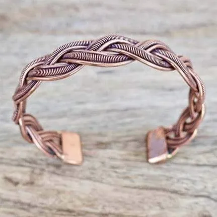 Powerful Copper Bracelet Handmade Cuff Wristband