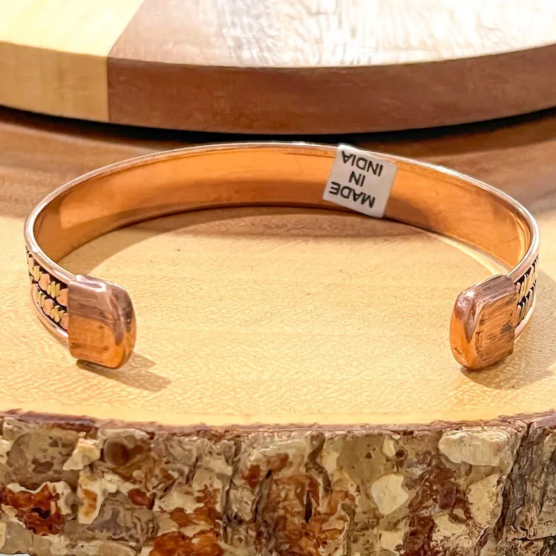 Powerful Copper Bracelet Handmade Cuff Wristband