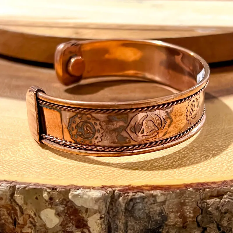 Powerful Copper Bracelet Handmade Cuff Wristband