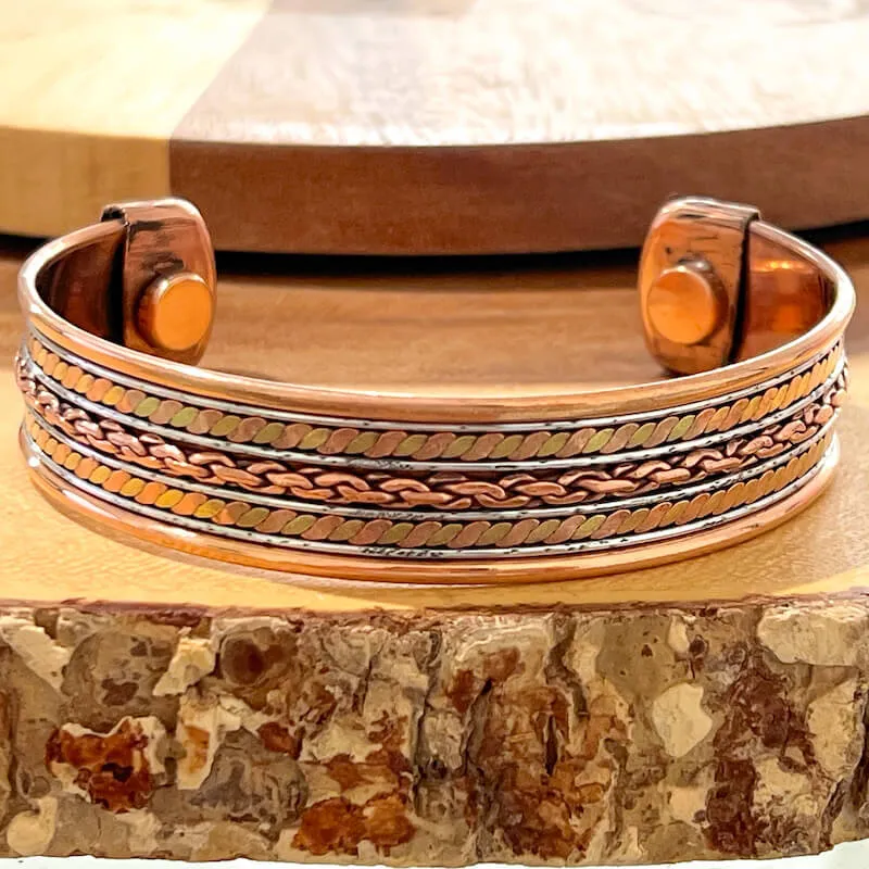 Powerful Copper Bracelet Handmade Cuff Wristband