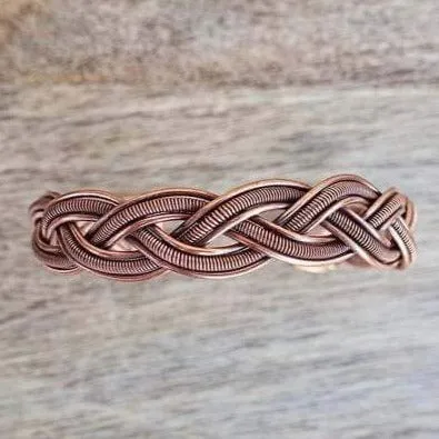 Powerful Copper Bracelet Handmade Cuff Wristband