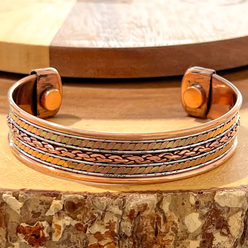 Powerful Copper Bracelet Handmade Cuff Wristband