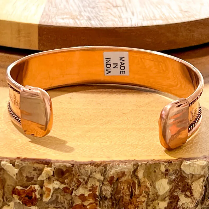 Powerful Copper Bracelet Handmade Cuff Wristband