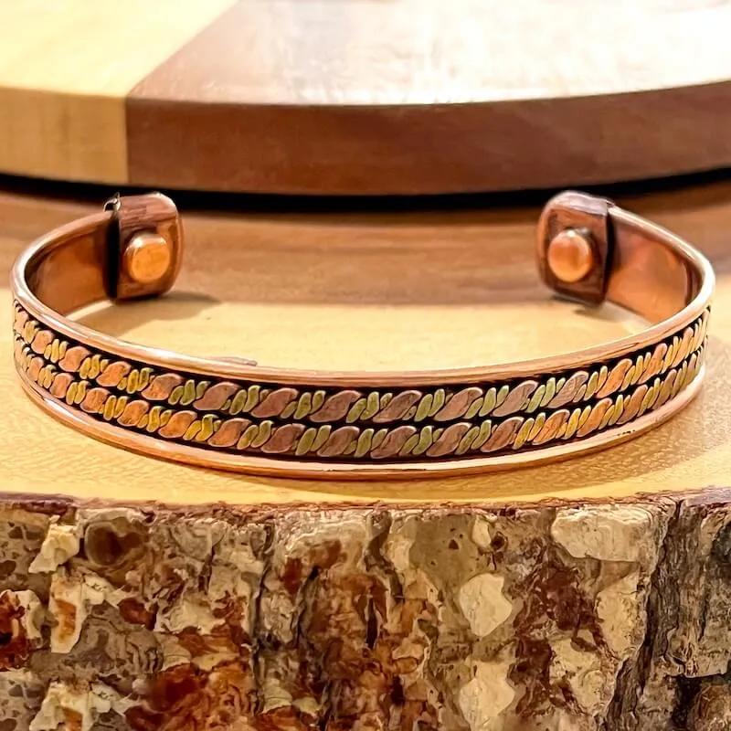 Powerful Copper Bracelet Handmade Cuff Wristband