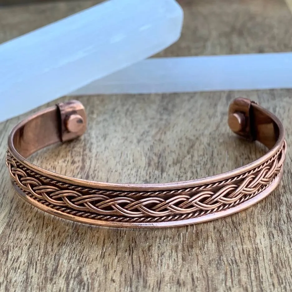 Powerful Copper Bracelet Handmade Cuff Wristband