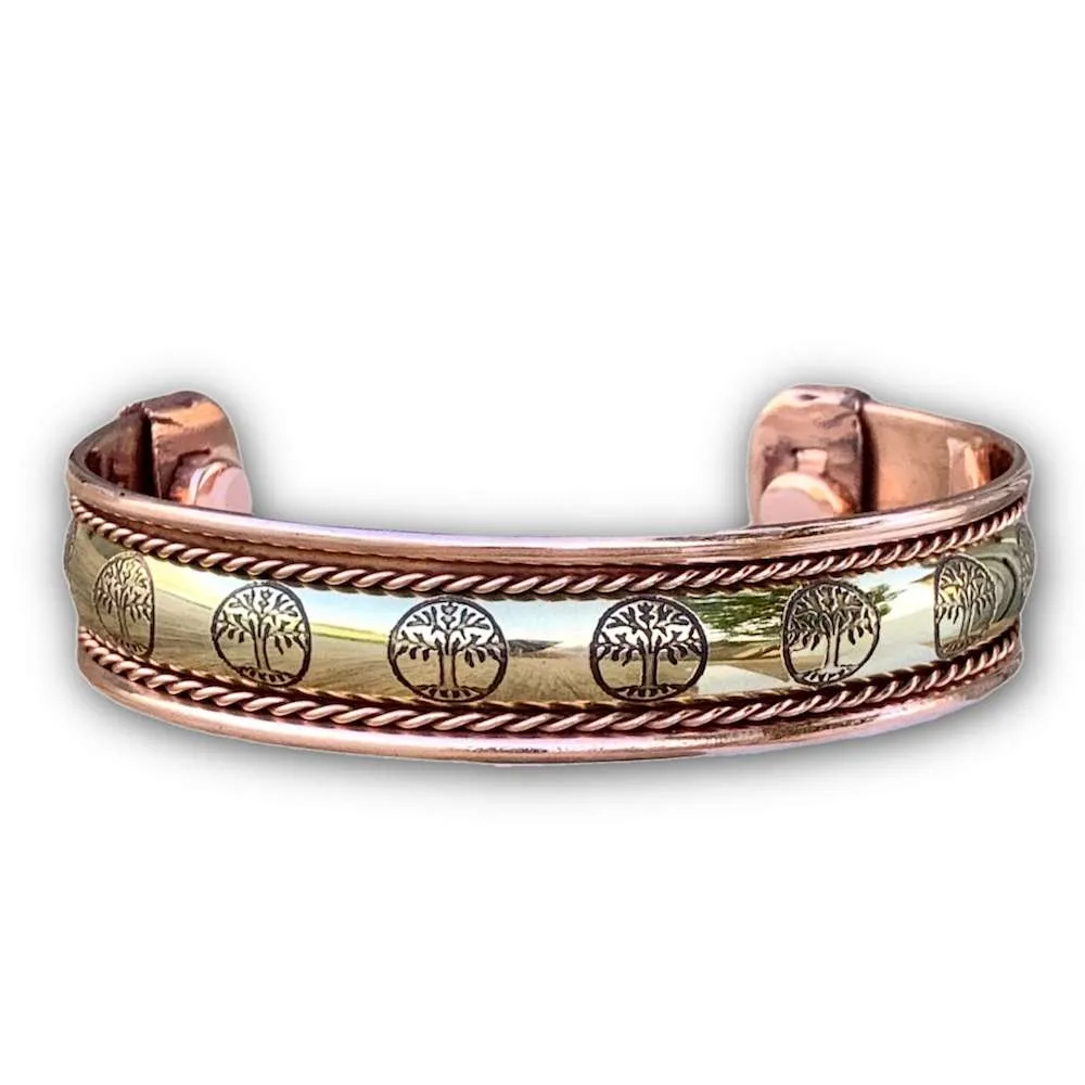 Powerful Copper Bracelet Handmade Cuff Wristband