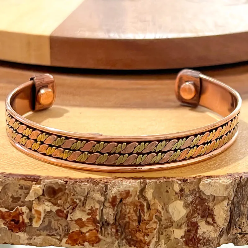 Powerful Copper Bracelet Handmade Cuff Wristband