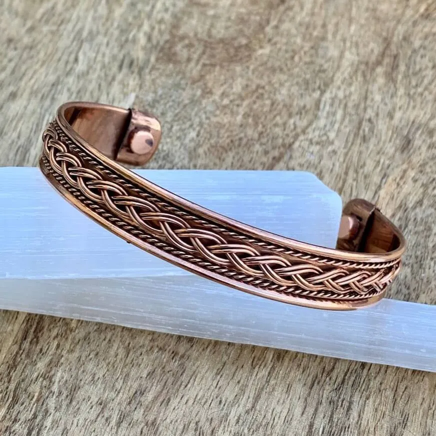 Powerful Copper Bracelet Handmade Cuff Wristband