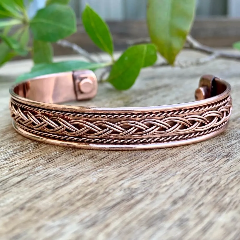 Powerful Copper Bracelet Handmade Cuff Wristband