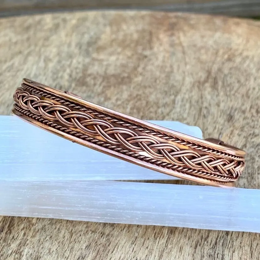 Powerful Copper Bracelet Handmade Cuff Wristband