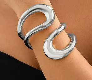 Pre Order:  Steampunk Chunky Hollow Cuff Bracelet