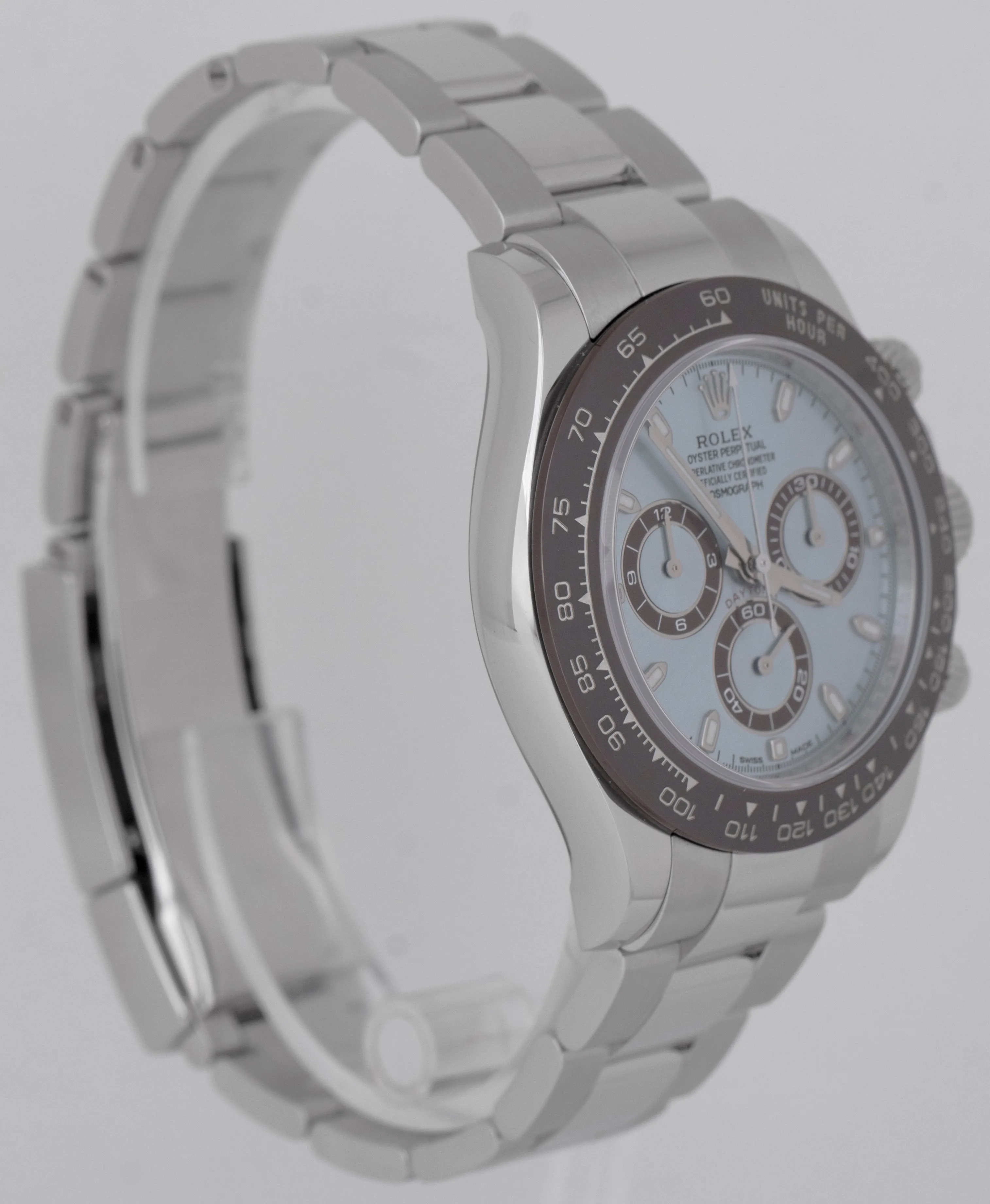 Rolex Daytona GLACIER ICE BLUE Dial 40mm 950 Platinum Watch 116506 BOX PAPERS