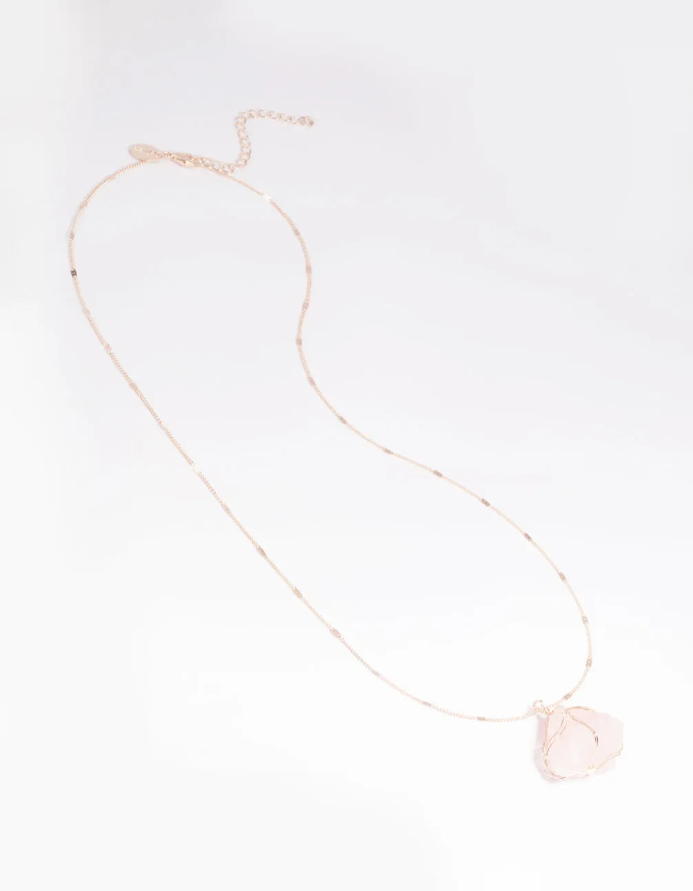 Rose Quartz Statement Necklace