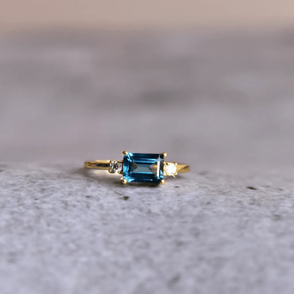 Royal Elegance - Blue Topaz Ring