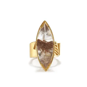 Rutilated Quartz Ring