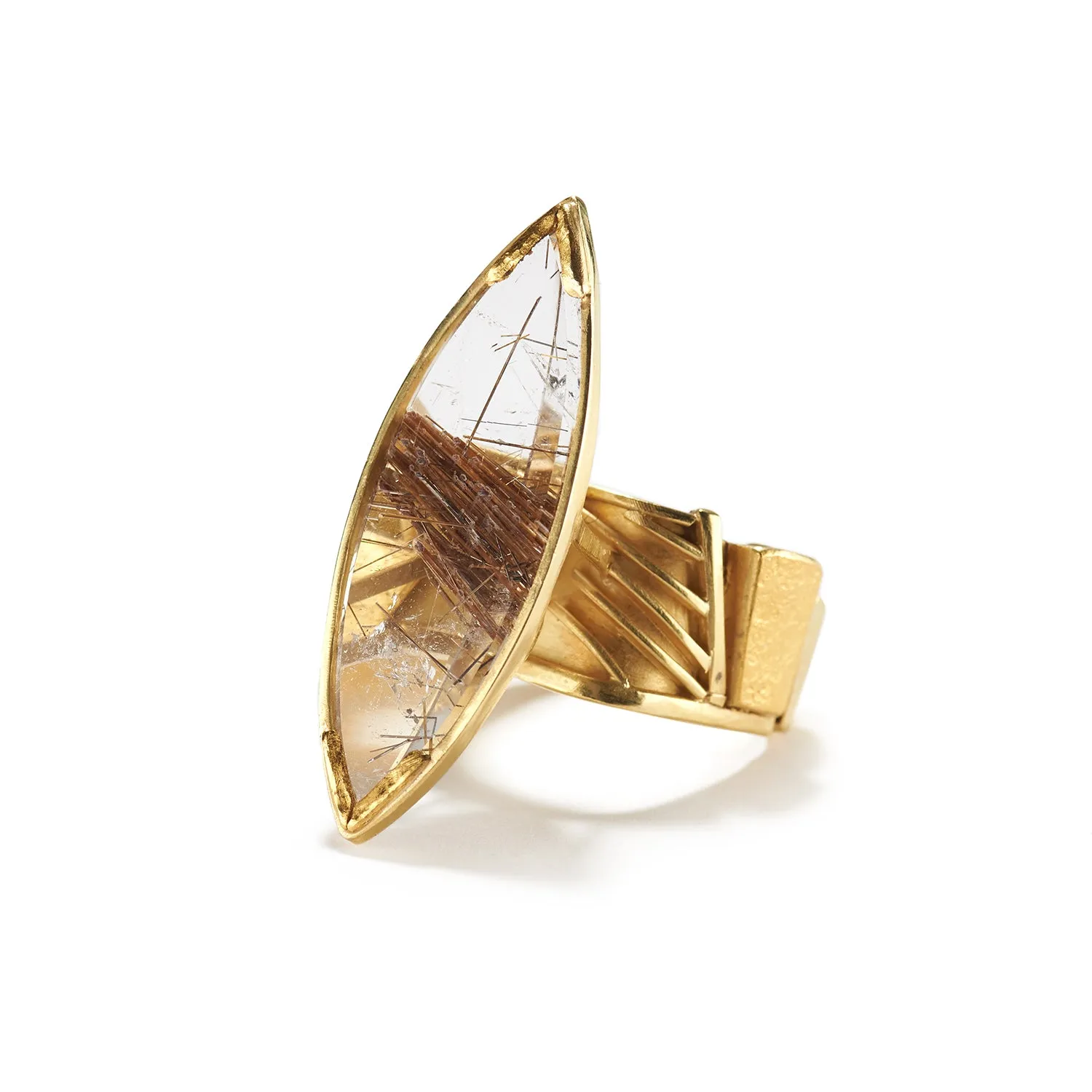 Rutilated Quartz Ring