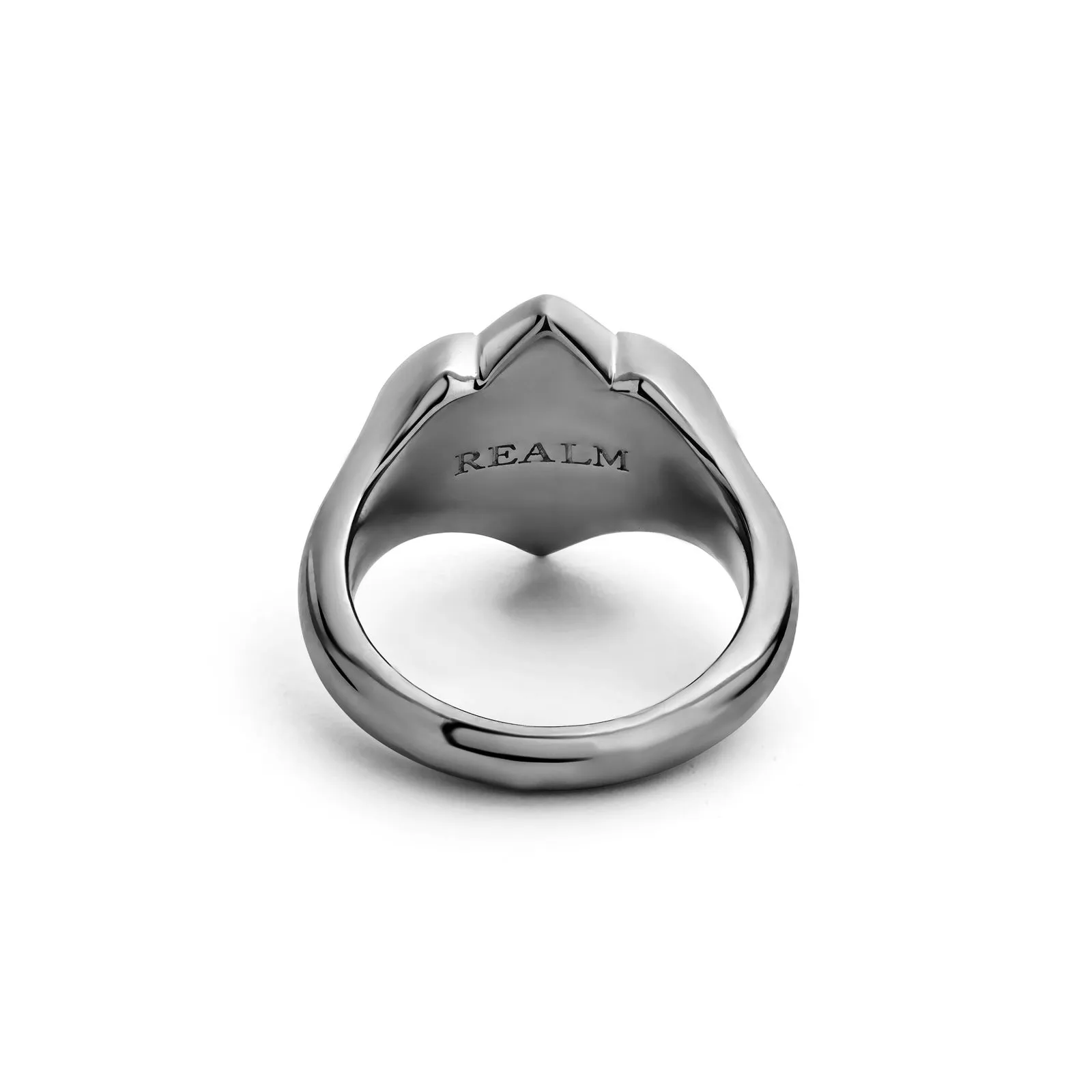 Signet Ring Medium – Black Ruthenium Vermeil