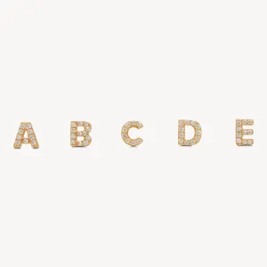 Single abc Stud Earring