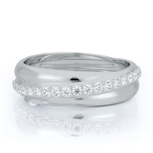 Slunce Decorative Natural Round cut Diamond Wedding Band