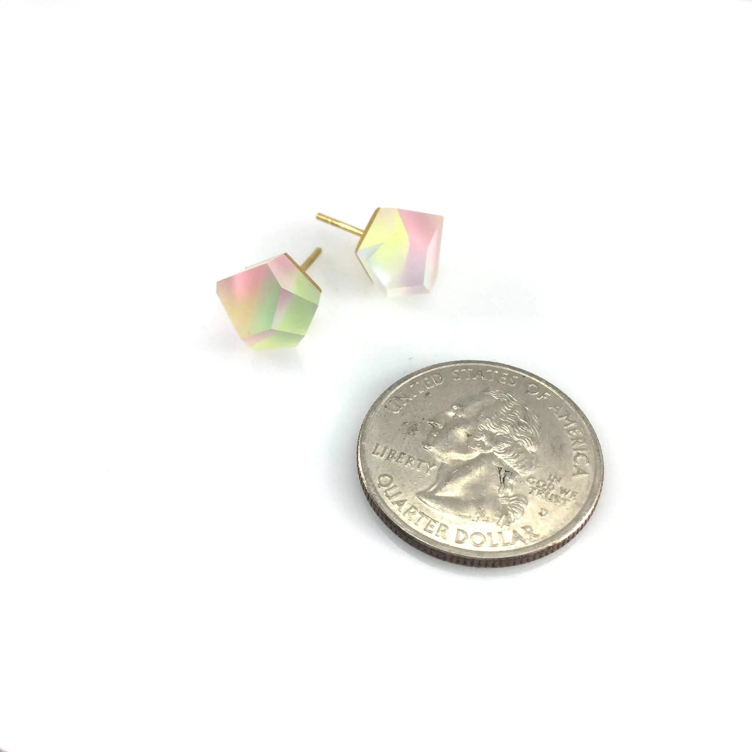 Small Unicorn Crystal Studs