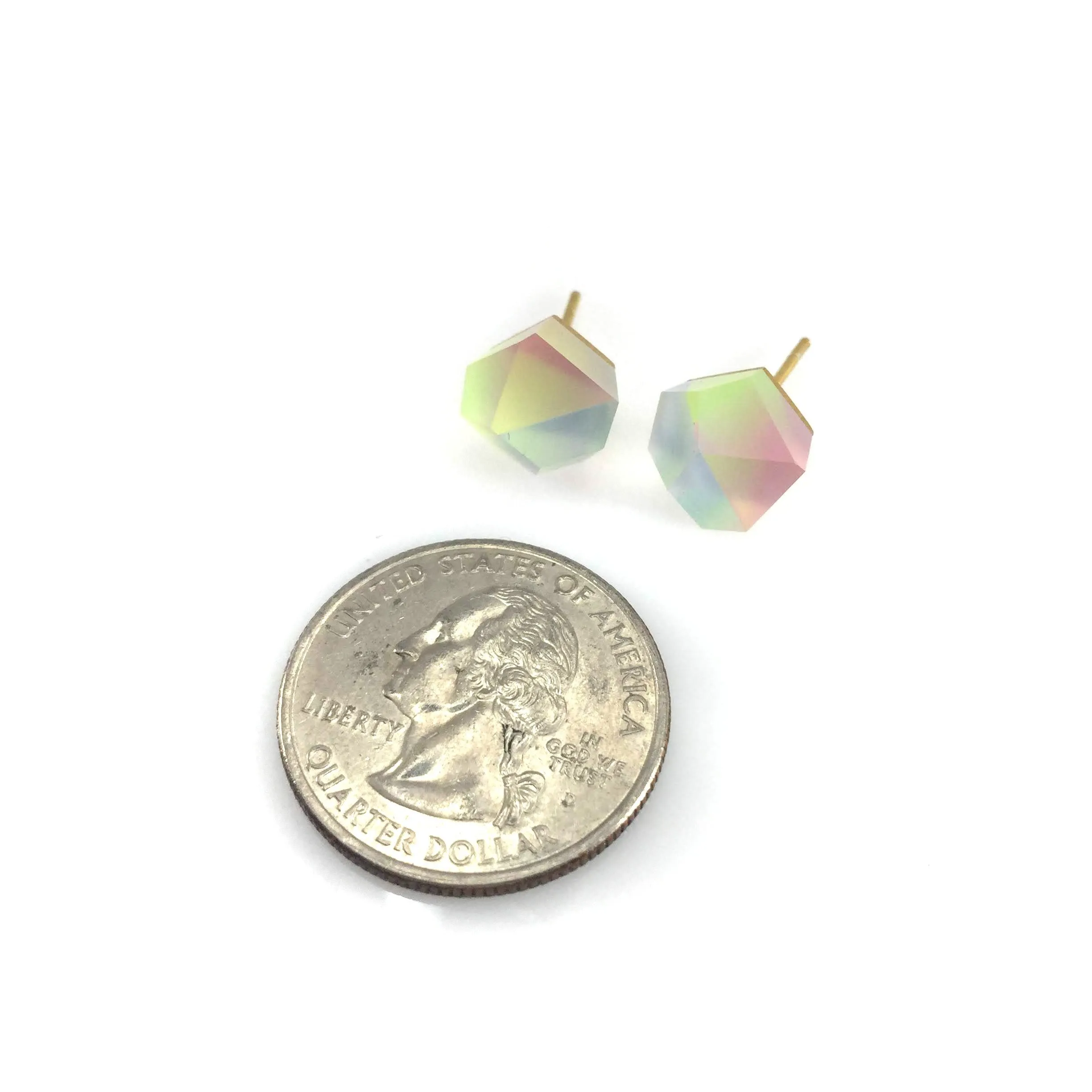 Small Unicorn Crystal Studs