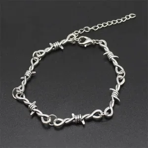 Small Wire Brambles Iron Unisex Choker Bracelet Women Hip-hop Gothic Punk Style Barbed Wire Little Thorns Bracelet Choker Gifts