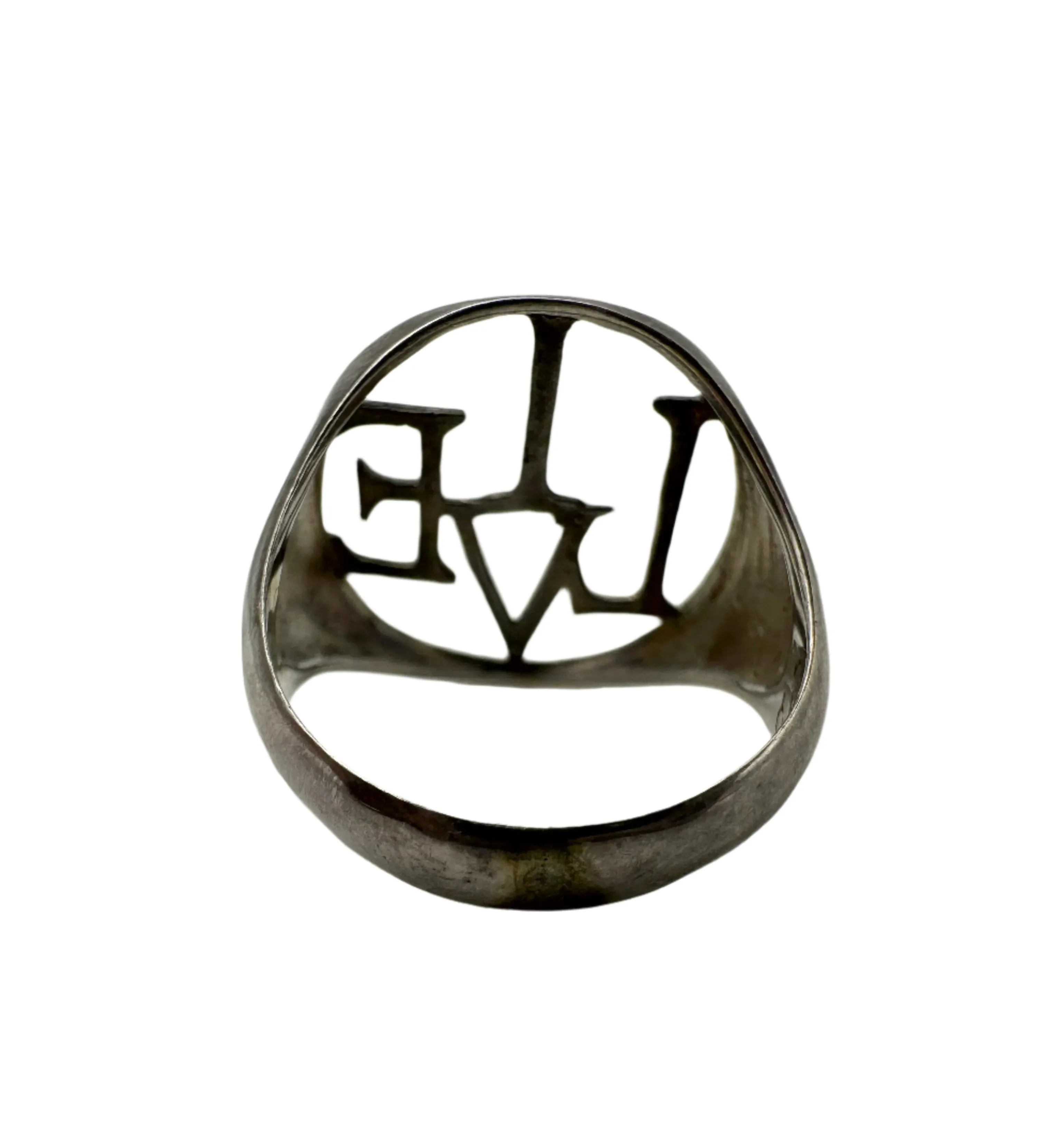 Sterling Silver Signet LIVE Ring 1990s