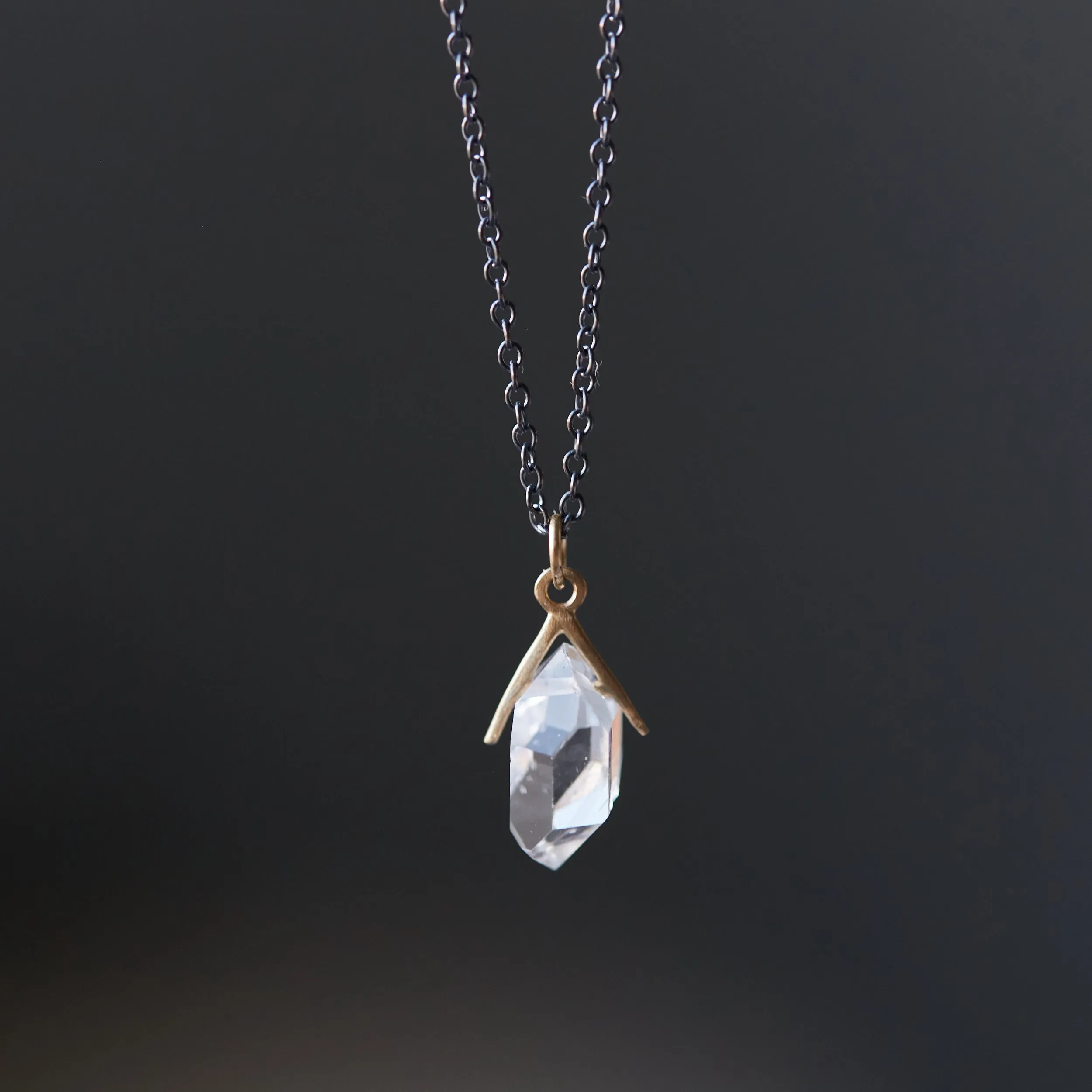 Sticks and Stones Herkimer Quartz Necklace