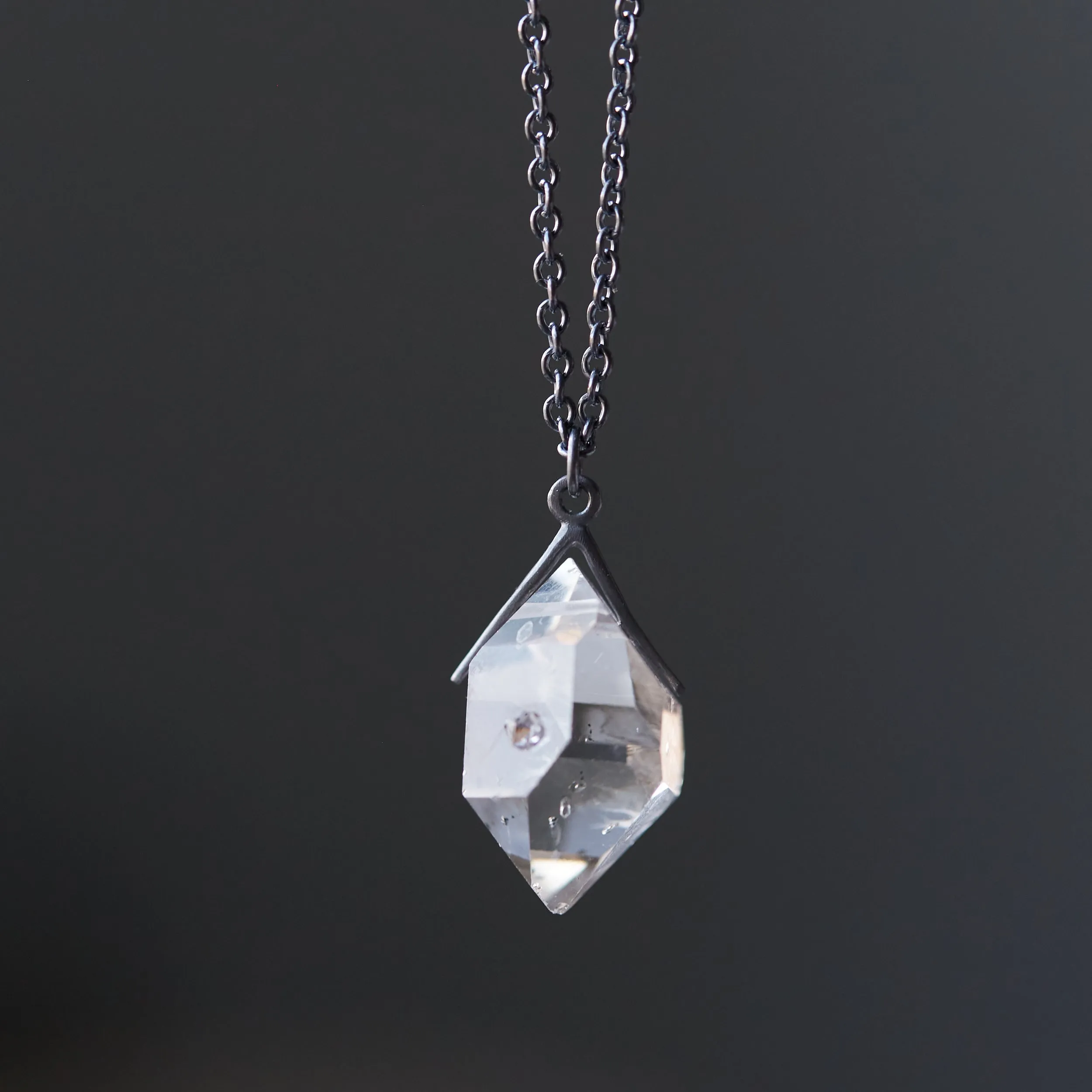 Sticks and Stones Herkimer Quartz Necklace